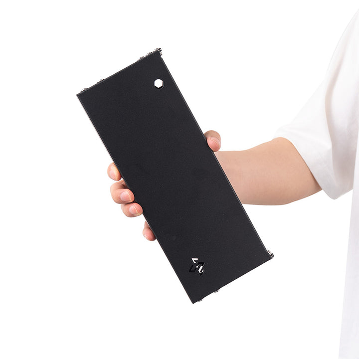 Moderner minimalistischer rechteckiger Aluminiumlegierung Outdoor Klapptisch 1-stufig für Garten 