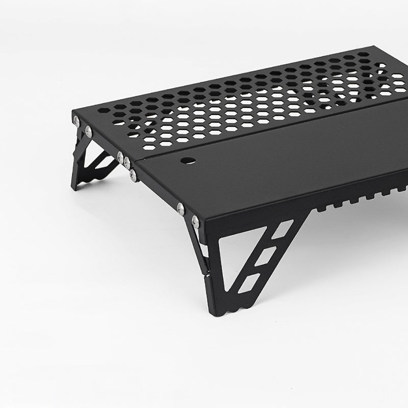 Moderner minimalistischer rechteckiger Aluminiumlegierung Outdoor Klapptisch 1-stufig für Garten 