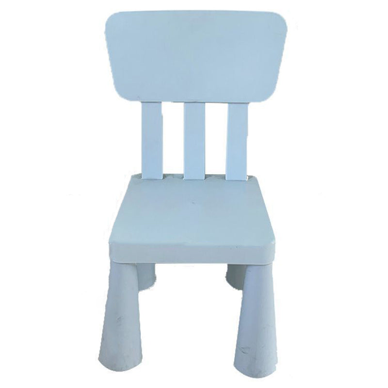Ensemble bureau et chaise rectangulaire nordique contemporain en PE pour enfants, pour bureau à domicile 