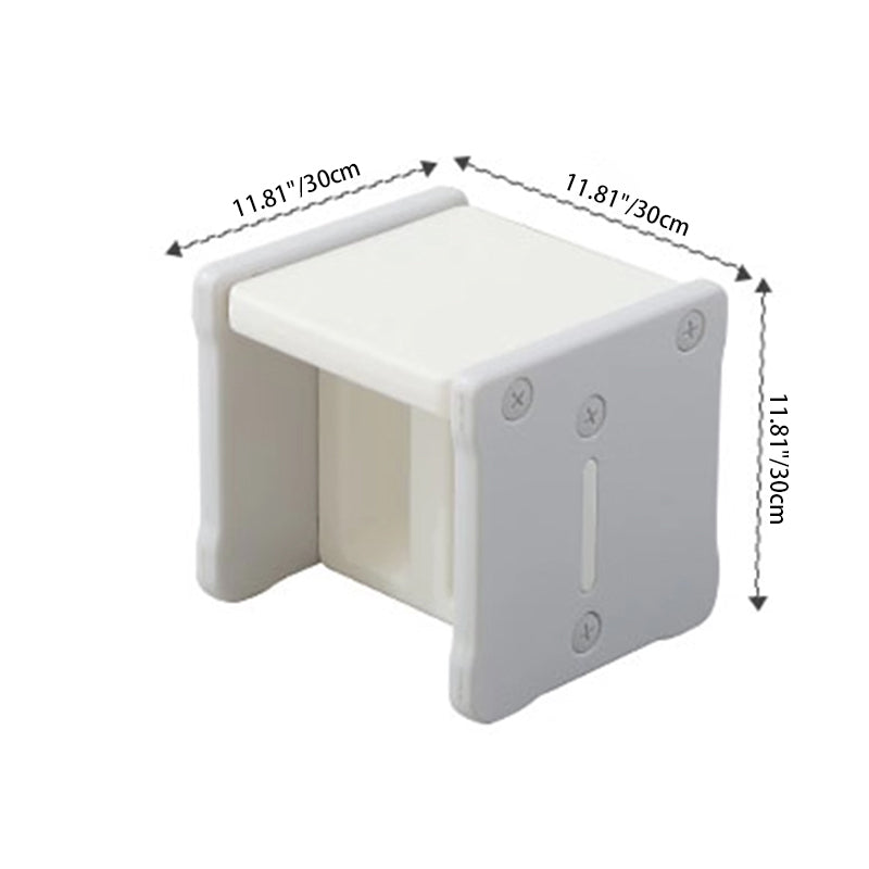 Ensemble contemporain nordique rectangulaire creux en PE pour enfants, bureau et chaise, pour bureau à domicile 