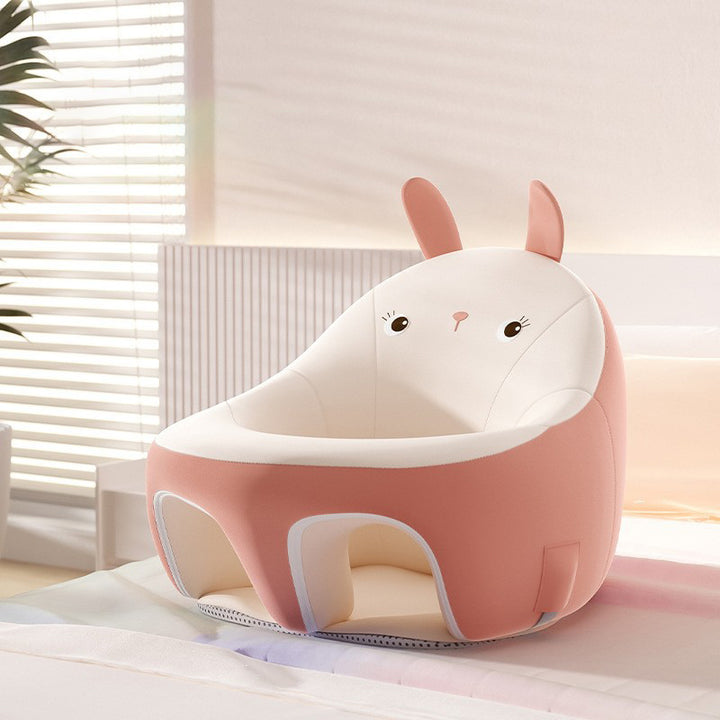 Fauteuil d'accent contemporain pour enfants créatifs en forme de mini animal, en tissu technique avec éponge, avec dossier et accoudoirs pour salon 