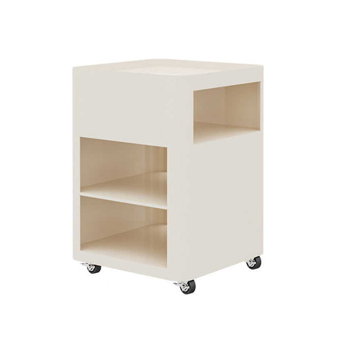 Moderner minimalistischer rechteckiger beweglicher Nachttisch aus Eisen mit 4 Ebenen für das Schlafzimmer 
