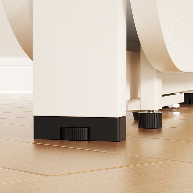 Mesa de centro plegable rectangular moderna y minimalista de tablero de partículas y acero al carbono de 1 nivel para sala de estar 