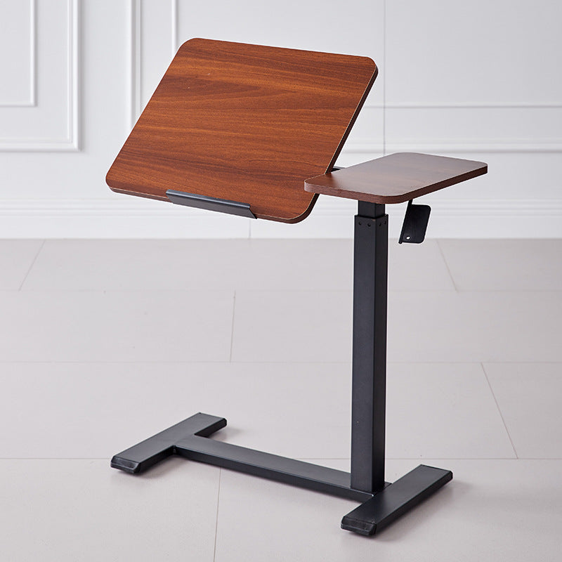 Moderner minimalistischer rechteckiger höhenverstellbarer Schreibtisch aus mitteldichter Faserplatte und Eisen, 1-stufig, für das Home Office 