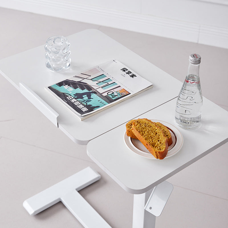 Moderner minimalistischer rechteckiger höhenverstellbarer Schreibtisch aus mitteldichter Faserplatte und Eisen, 1-stufig, für das Home Office 