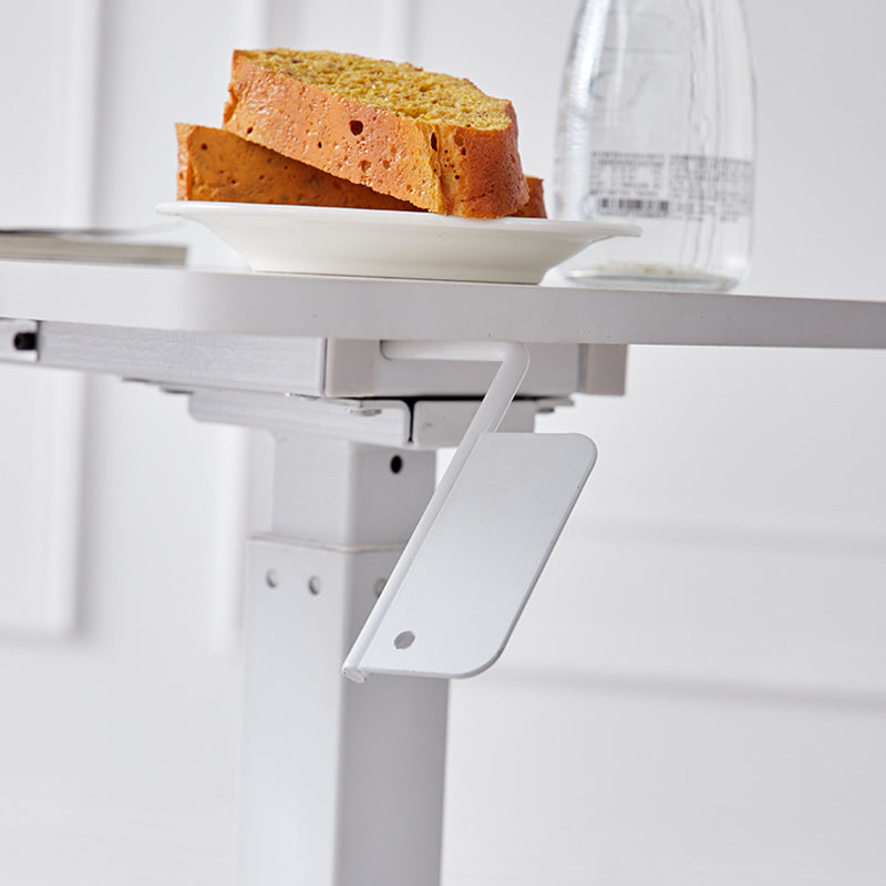 Moderner minimalistischer rechteckiger höhenverstellbarer Schreibtisch aus mitteldichter Faserplatte und Eisen, 1-stufig, für das Home Office 