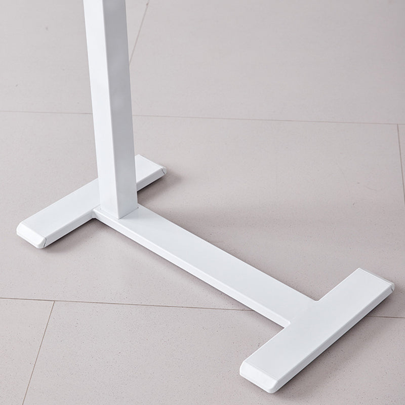 Moderner minimalistischer rechteckiger höhenverstellbarer Schreibtisch aus mitteldichter Faserplatte und Eisen, 1-stufig, für das Home Office 