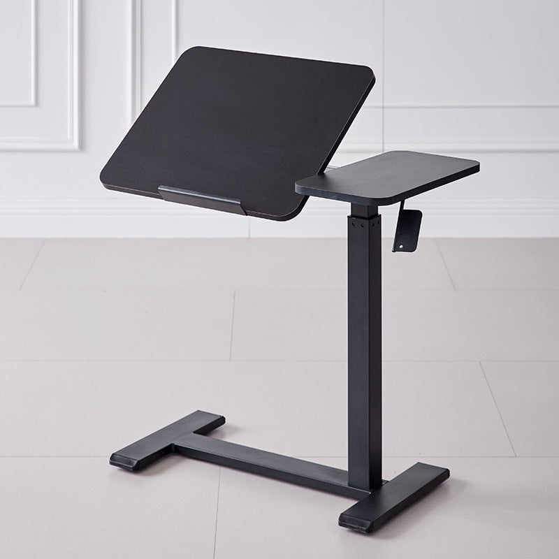 Moderner minimalistischer rechteckiger höhenverstellbarer Schreibtisch aus mitteldichter Faserplatte und Eisen, 1-stufig, für das Home Office 