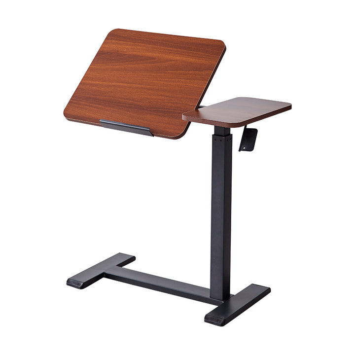 Moderner minimalistischer rechteckiger höhenverstellbarer Schreibtisch aus mitteldichter Faserplatte und Eisen, 1-stufig, für das Home Office 