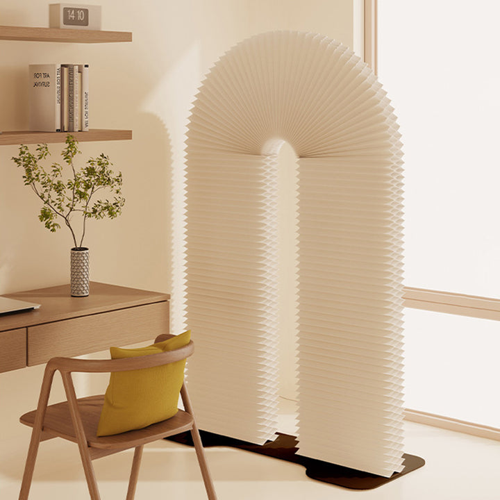 Séparateur de pièce en fer au design contemporain créatif à queue d’aronde évidée en papier kraft pour salon 