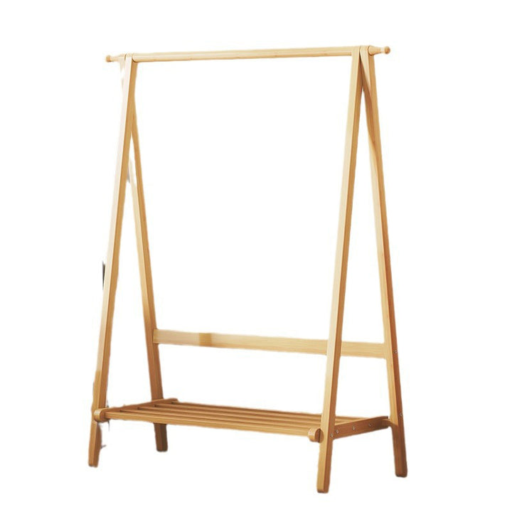 Arbre à vêtements hall moderne scandinave rectangulaire triangulaire en bambou, 1/2 niveau, pour chambre et entrées 