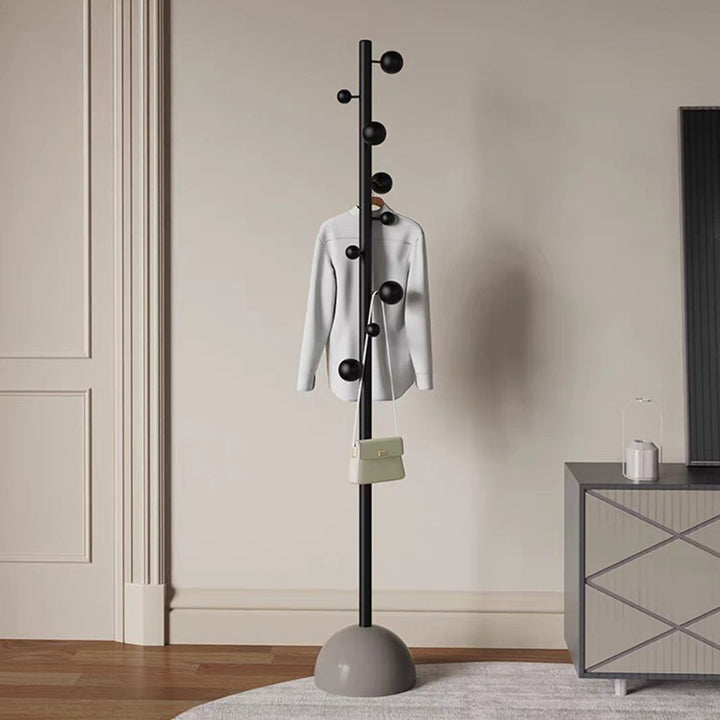 Arbre de hall cylindrique sphérique moderne minimaliste en acier au carbone, plastique et marbre pour chambre et entrées 