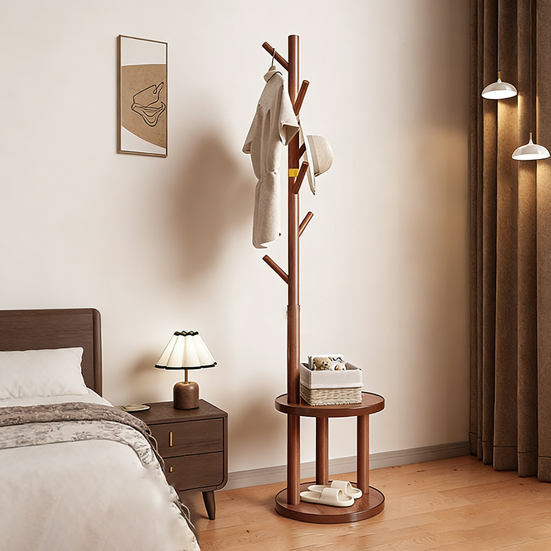 Moderner minimalistischer zylindrischer Baumzweig aus Kiefernholz, mitteldichte Faserplatte, beweglicher Flurbaum, 2-stufig für Schlafzimmer &amp; Eingangsbereiche 