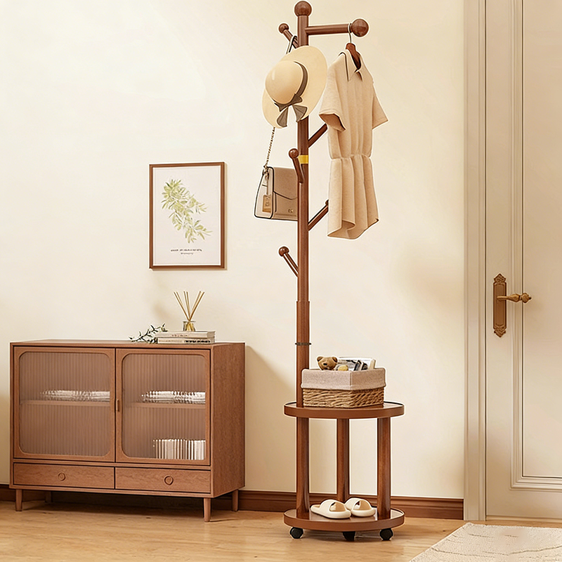 Moderner minimalistischer zylindrischer Baumzweig aus Kiefernholz, mitteldichte Faserplatte, beweglicher Flurbaum, 2-stufig für Schlafzimmer &amp; Eingangsbereiche 