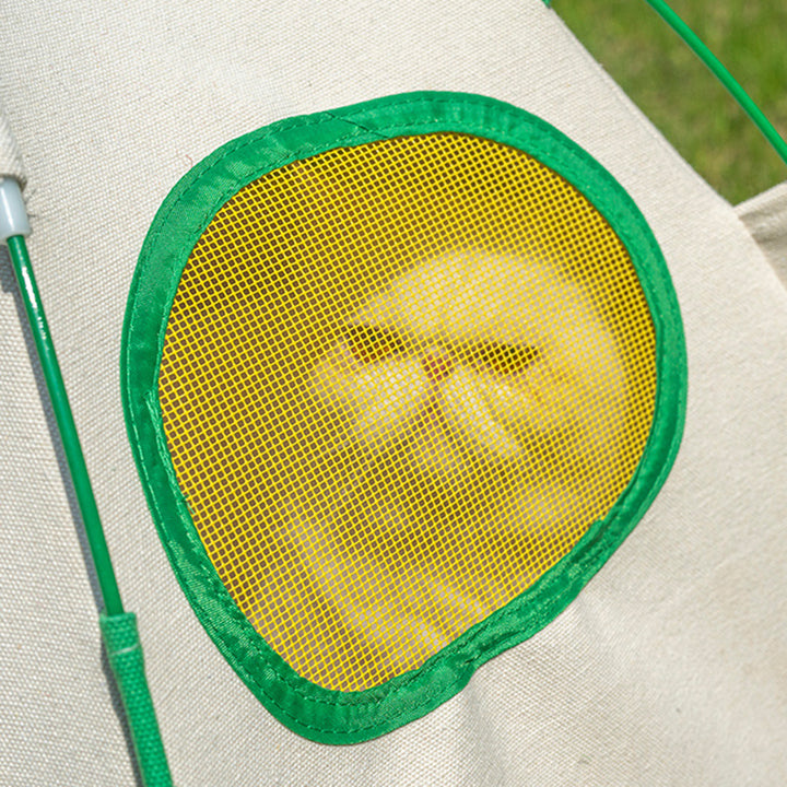 Contemporary Creative Cylindrical Canvas Plush Fabric Hemp Rope Fiberglass Pole Pet Tent Cat Bed For Bedroom