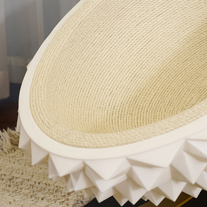 Lit pour animal de compagnie en métal, silicone et corde de chanvre, contemporain, créatif, ovale, en forme de durian, pour chambre à coucher 