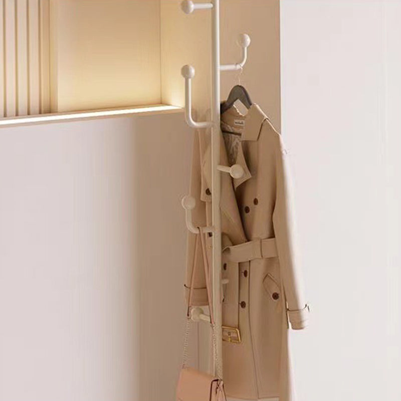 Modern Minimalist Rectangular Tree Branch Iron Movable Hall Tree 1-Storage For Bedroom &amp; Entryways