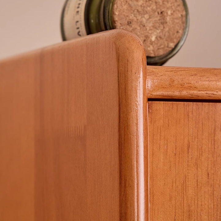 Contemporary Nordic Rectangular Rubberwood Pine Rubberwood Plywood Storage Cabinet 1-Cabinet For Living Room