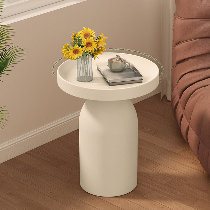 Contemporary Nordic Round Cylindrical Carbon Steel Side Table 1 Tier For Living Room