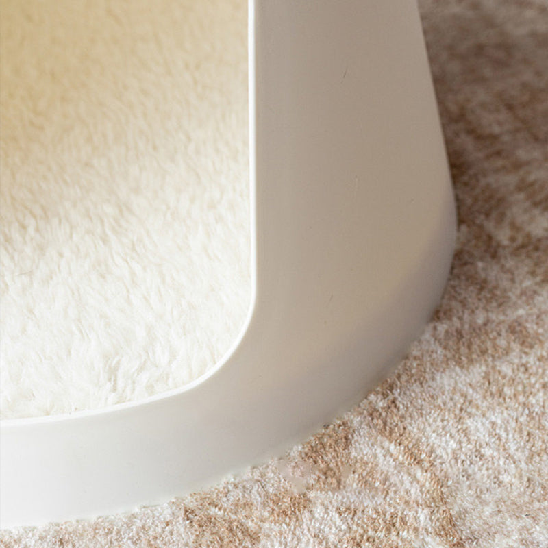 Contemporary Creative Cylindrical Solid White Oak PP Cat Bed Coffee Table 2-Tier For Living Room