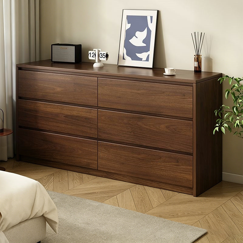 Contemporary Nordic Rectangular Particle Board Storage Cabinet 4/6 Drawer For Living Room