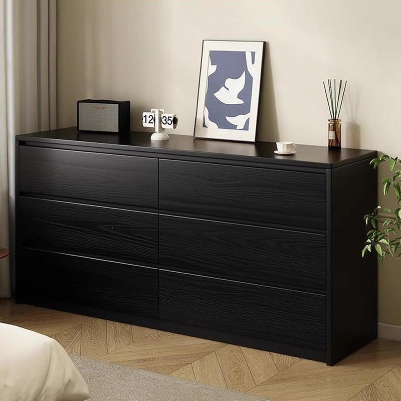 Contemporary Nordic Rectangular Particle Board Storage Cabinet 4/6 Drawer For Living Room