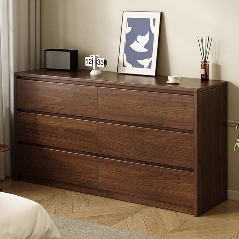 Contemporary Nordic Rectangular Particle Board Storage Cabinet 4/6 Drawer For Living Room