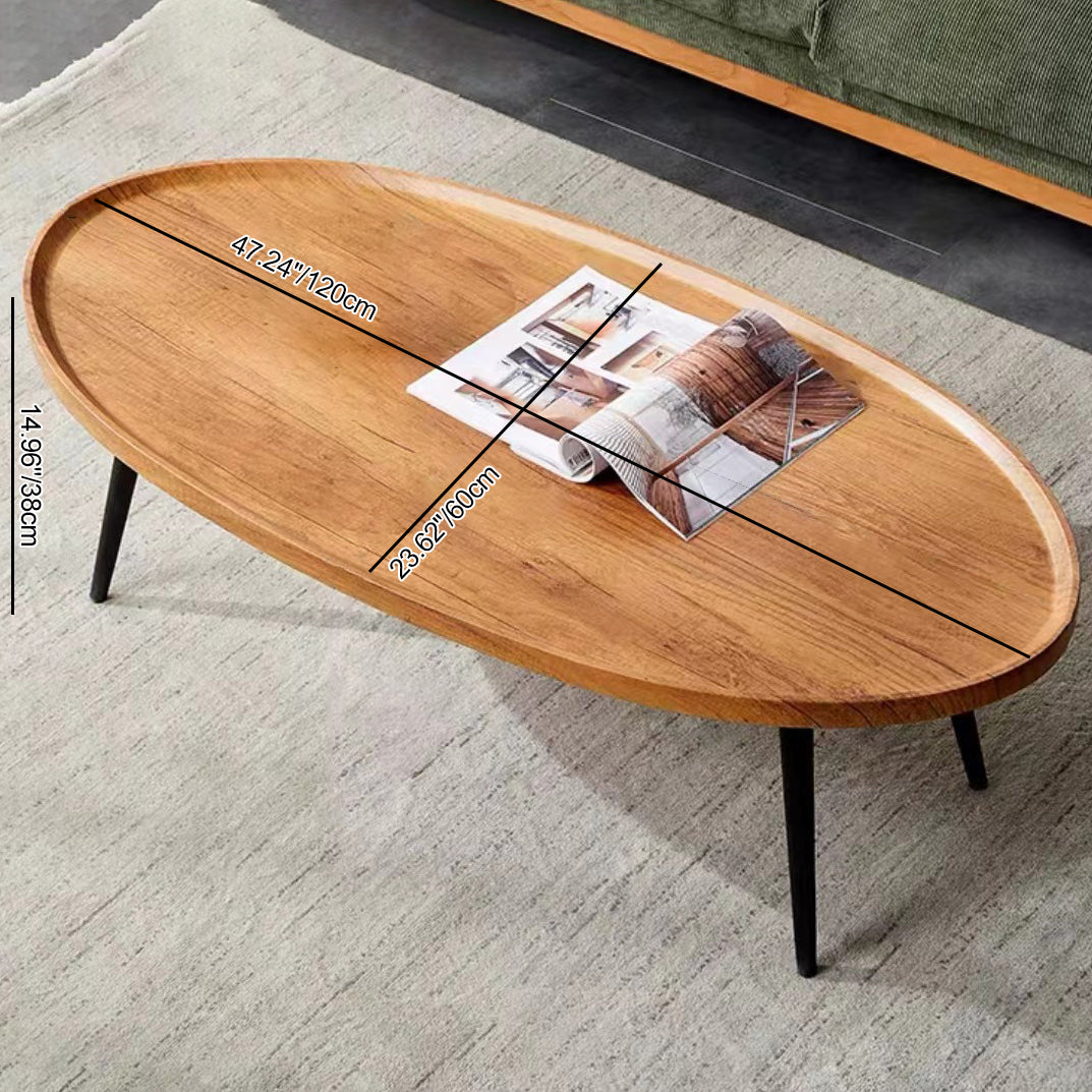 Moderner minimalistischer runder Couchtisch aus mitteldichter Faserplatte &amp; Metall für Schlafzimmer &amp; Wohnzimmer 