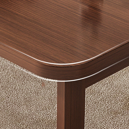 Traditional Chinese Bamboo Rounded Rectangle Coffee Table Foldable For Living Room