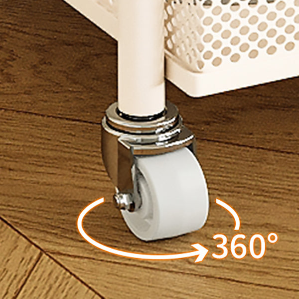 Mesa Auxiliar Rectangular de Vidrio Templado de Hierro Minimalista Moderna con 3 Niveles y Movilidad para Sala de Estar 