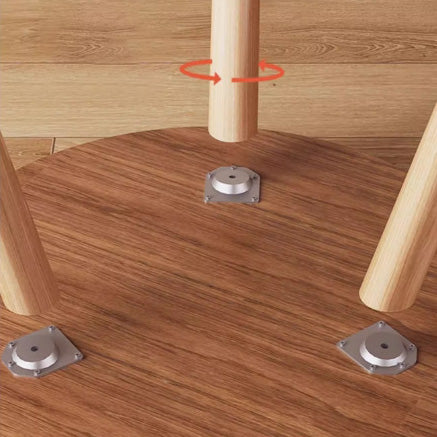 Modern Minimalist Medium Density Fiberboard Wood Round Coffee Table For Living Room