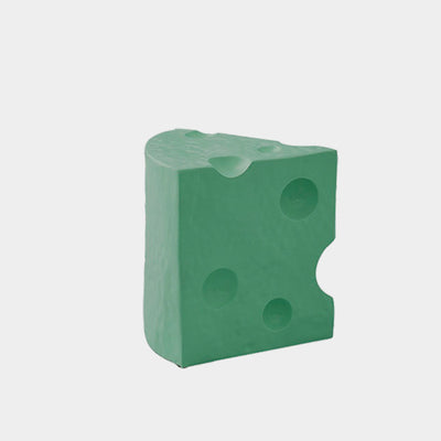 Contemporary Creative Acrylic & Plastic Cheese-Shaped End Table For Living Room Decor