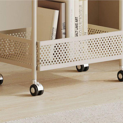 Moderner minimalistischer Glas- und Eisen-Rechteckiger Beistelltisch mit 3 Ebenen und 2 Ablagen für das Wohnzimmer 