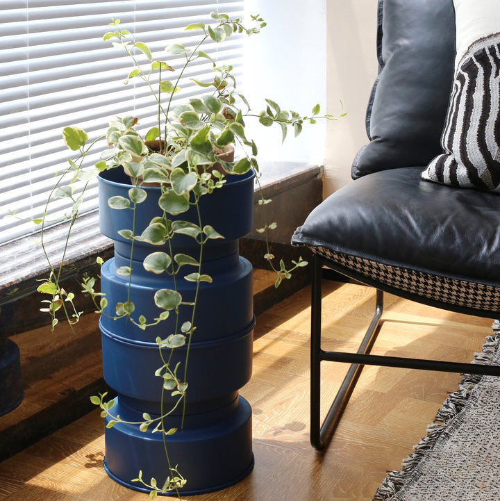 Contemporary Nordic Metal Cylindrical Side Table For Living Room