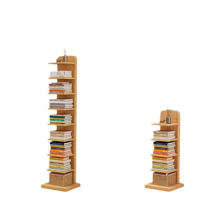 Étagère rectangulaire moderne minimaliste en bois massif avec 5/9 niveaux pour salon 