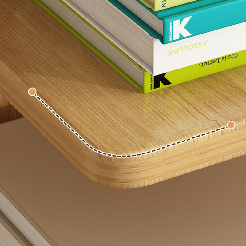 Étagère rectangulaire moderne minimaliste en bois massif avec 5/9 niveaux pour salon 