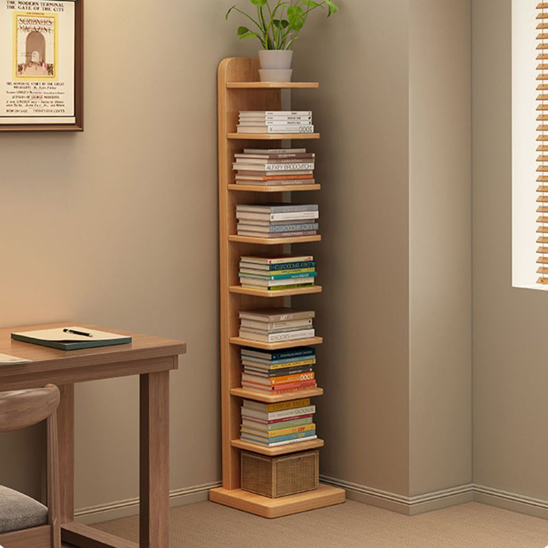 Étagère rectangulaire moderne minimaliste en bois massif avec 5/9 niveaux pour salon 