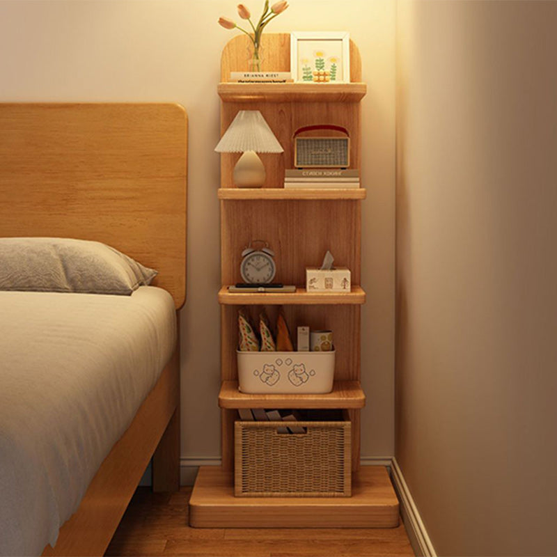 Étagère rectangulaire moderne minimaliste en bois massif avec 5/9 niveaux pour salon 
