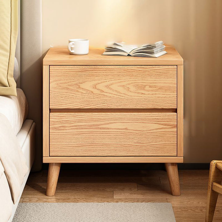 Mesita de noche rectangular de tablero ecológico minimalista moderna de 2/3 cajones para dormitorio 