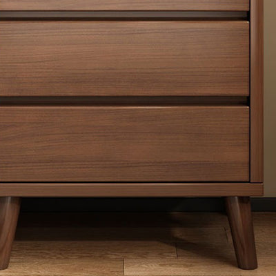 Modern Minimalist Solid Wood Eco-Board Rectangular Nightstand 2/3 Drawers For Bedroom