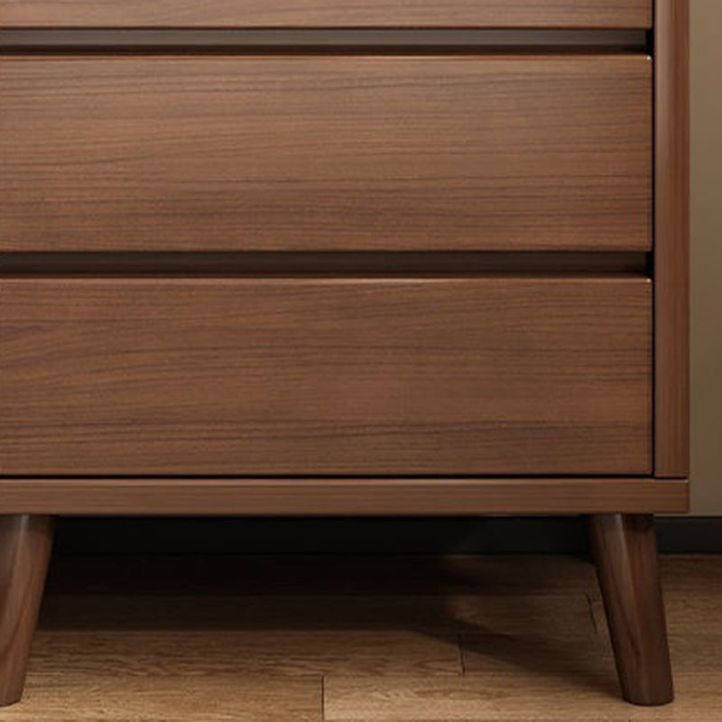 Modern Minimalist Solid Wood Eco-Board Rectangular Nightstand 2/3 Drawers For Bedroom