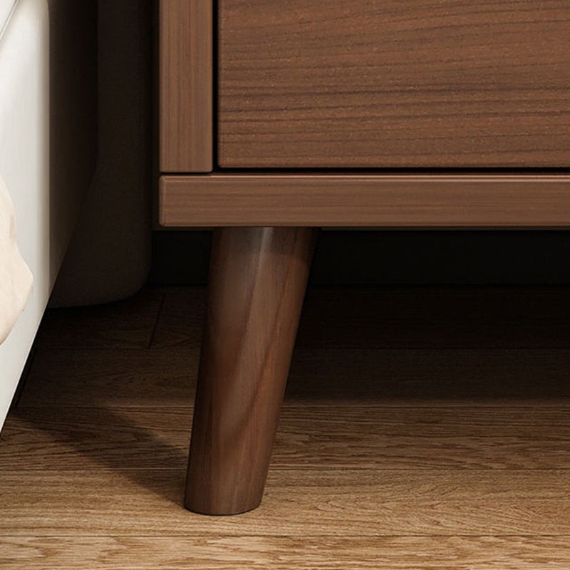 Modern Minimalist Solid Wood Eco-Board Rectangular Nightstand 2/3 Drawers For Bedroom