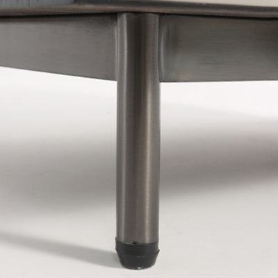 Modern Minimalist Square Gray 2-Drawer Storage Nightstand - Veneered Plywood Frame Bedside Table For Bedroom