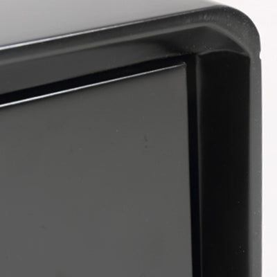 Modern Minimalist Black 2-Drawer Storage Nightstand - Matte Finish Stainless Steel Base Bedside Table For Bedroom