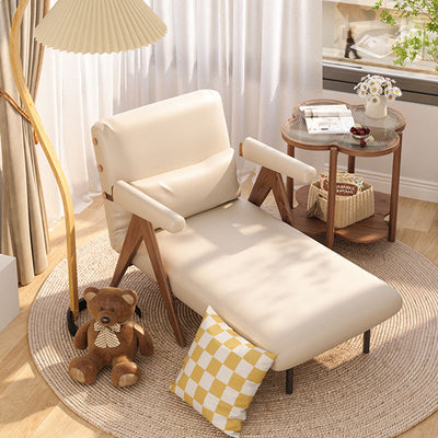 Contemporary Scandinavian Quatrefoil-Shaped Fluted Glass Rubberwood Solid Wood Coffee Table 2-Tier For Living Room