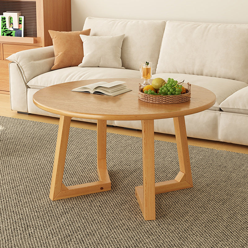 Zeitgenössischer skandinavischer runder Couchtisch aus mitteldichter F – BulbSquare