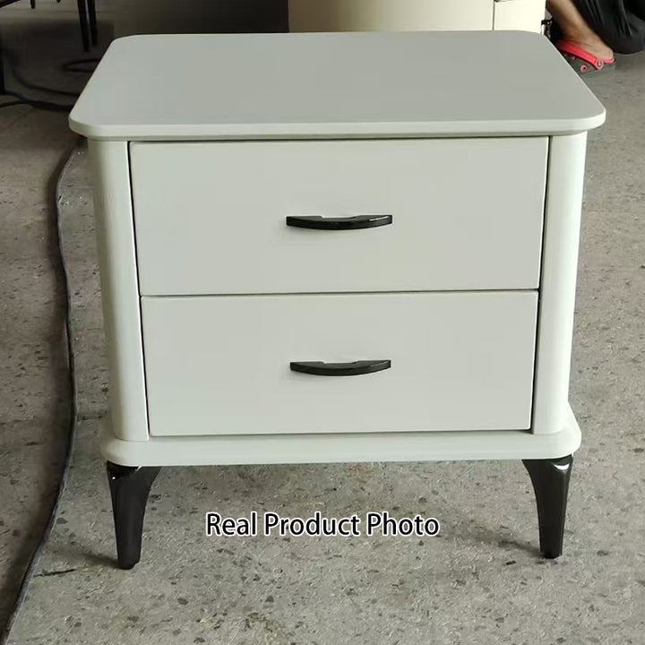 Table de chevet de rangement moderne minimaliste à 2 tiroirs - Table d&