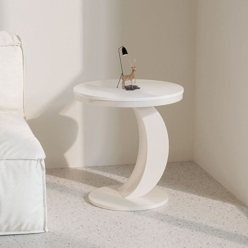 Contemporary Scandinavian Oval Stone Slab Carbon Steel Coffee Table For Living Room