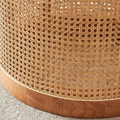 Traditional Chinese Square Ash Solid Wood Indonesian Rattan Bar Table For Kitchen