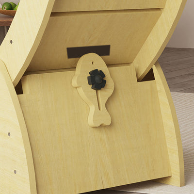 Contemporary Creative Round Multi-Layer Solid Wood Panel Silent Wheel Cat Tree For Living Room